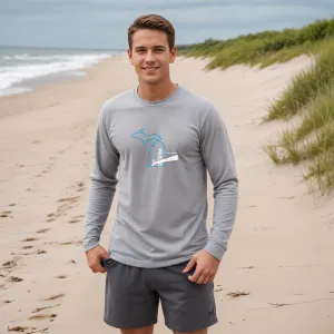 "NEW Michiganian Bridge" Men's Long Sleeve T-Shirt