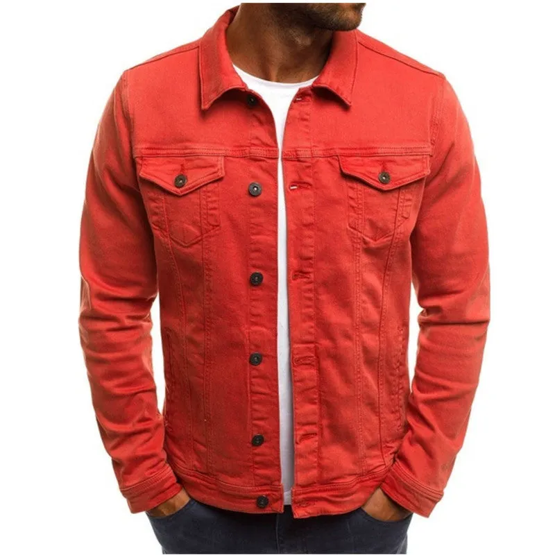 Raveston | Mens Denim Jacket Slim Fit Trucker Style Jean Coat for Streetwear, Casual Outfits & Vintage Layering
