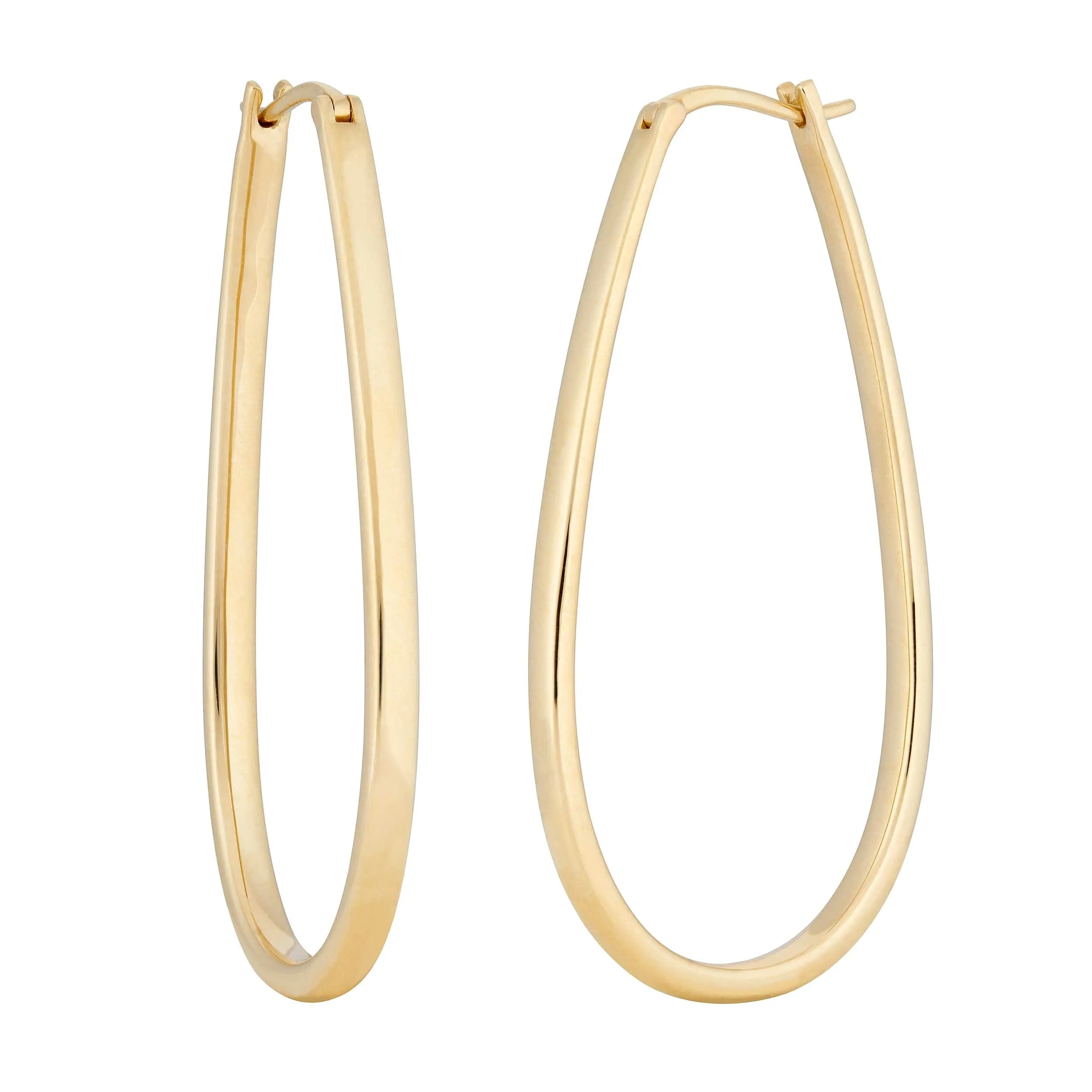 Ready to ship - Oval Hoop Earrings - Medium