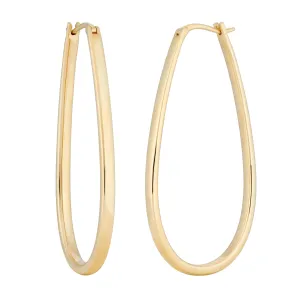 Ready to ship - Oval Hoop Earrings - Medium