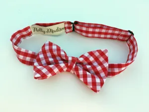 Red Gingham Bow Tie