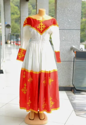 Red Habesha Kemis