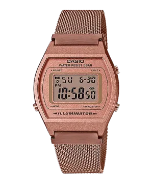 Reloj Vintage casual correa de Acero inoxidable B-640WMR-5A
