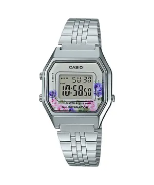 Reloj Vintage casual correa de Acero inoxidable LA-680WA-4C
