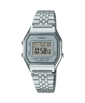 Reloj Vintage casual correa de Acero inoxidable LA-680WA-7