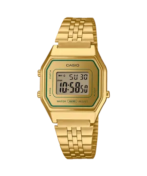Reloj Vintage casual correa de Acero inoxidable LA680WEGV-9A