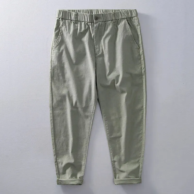 Retro Tooling Multi-Pocket Cotton Pants: Casual Comfort with Vintage Charm