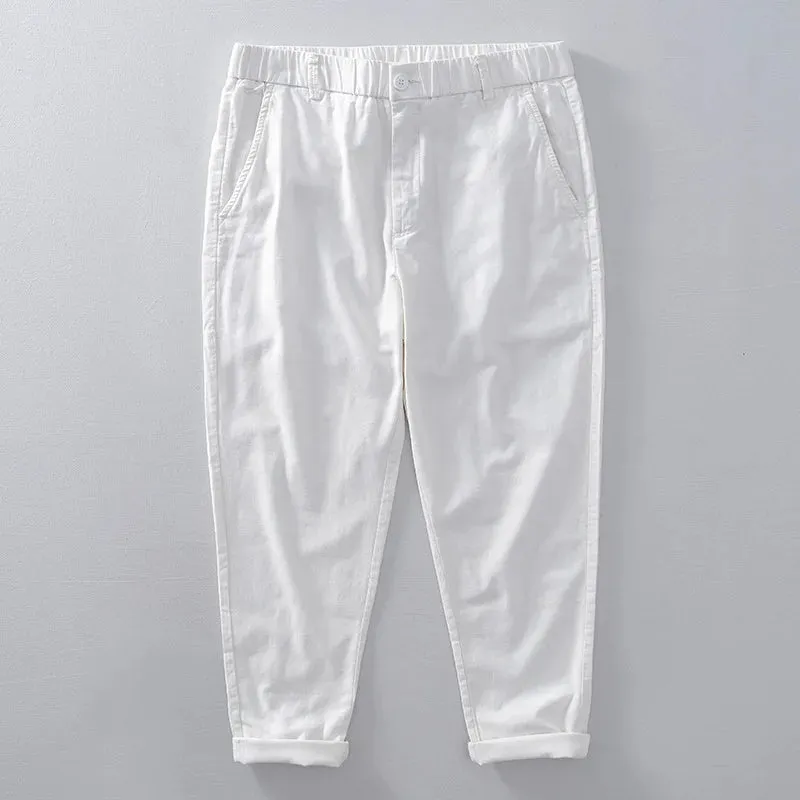 Retro Tooling Multi-Pocket Cotton Pants: Casual Comfort with Vintage Charm