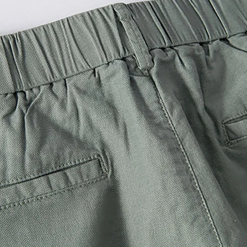 Retro Tooling Multi-Pocket Cotton Pants: Casual Comfort with Vintage Charm