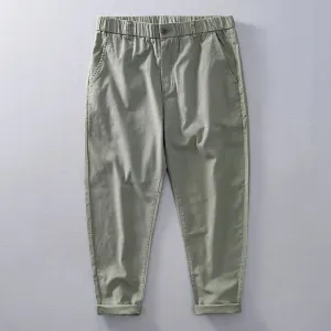 Retro Tooling Multi-Pocket Cotton Pants: Casual Comfort with Vintage Charm