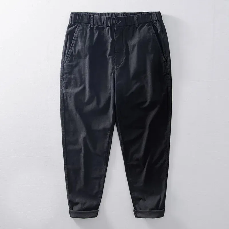 Retro Tooling Multi-Pocket Cotton Pants: Casual Comfort with Vintage Charm