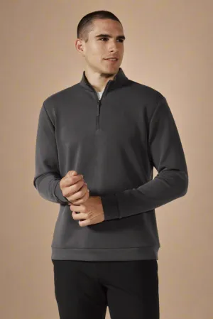 REV Anthracite Quarter-Zip Mock Neck