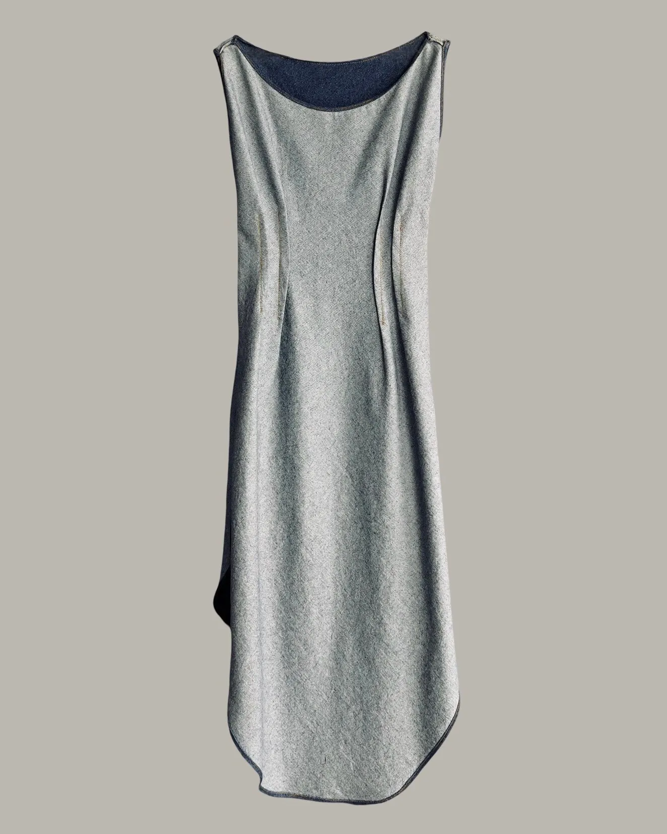 Reversible Hourglass Kaftan Indigo Blue Denim {Made to Order}