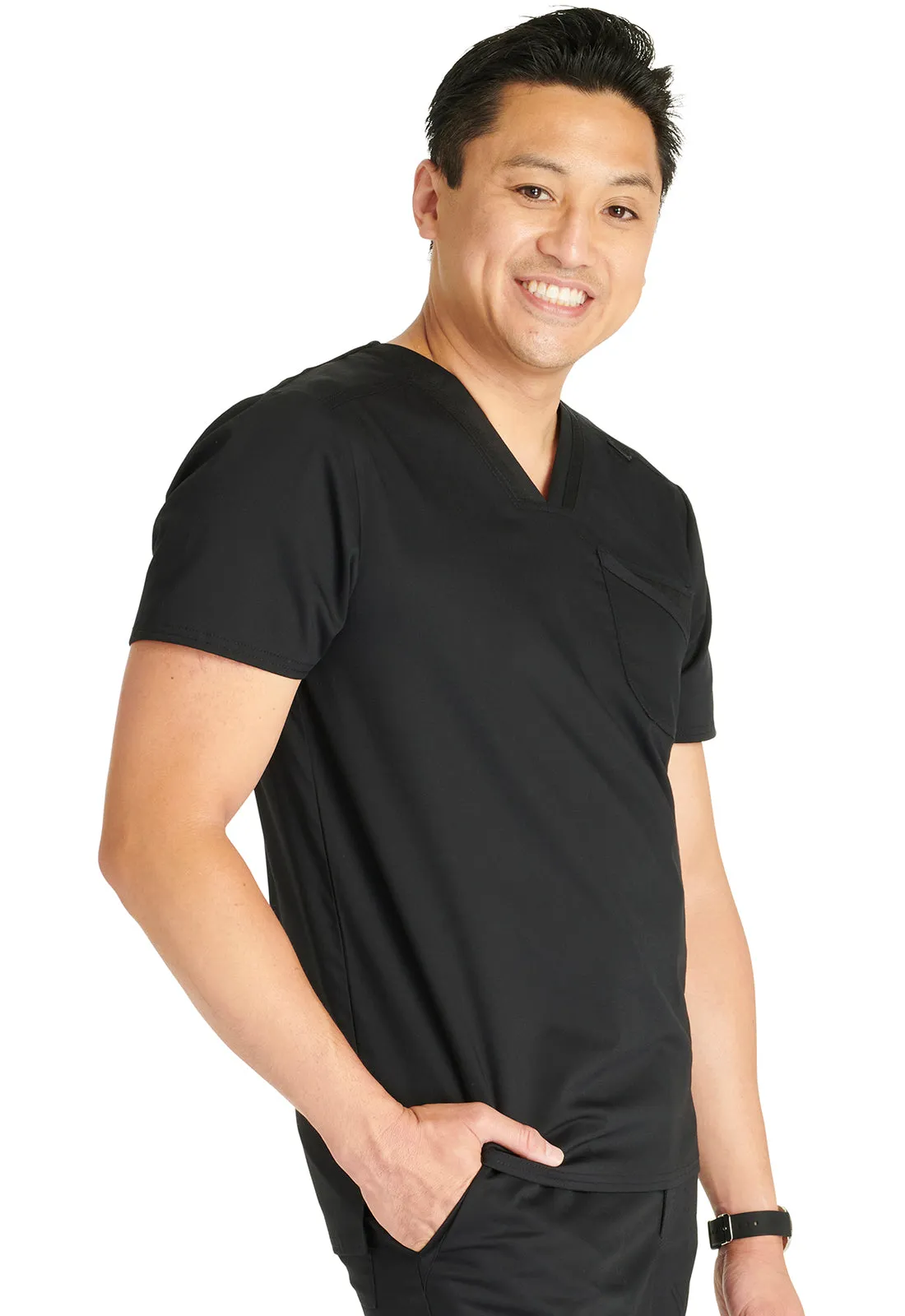 Revolution WW751 Men's V-Neck Top Black