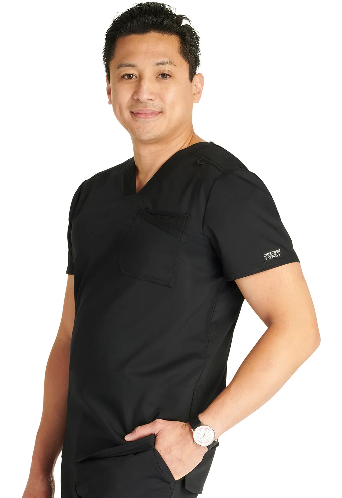 Revolution WW751 Men's V-Neck Top Black