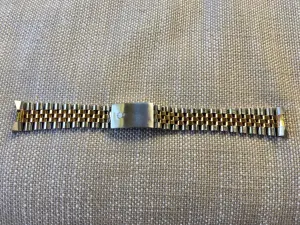 Rolex Jubilee 62523H-18 Two Tone Steel 18K Gold 455 B Ends Bracelet 7.25"