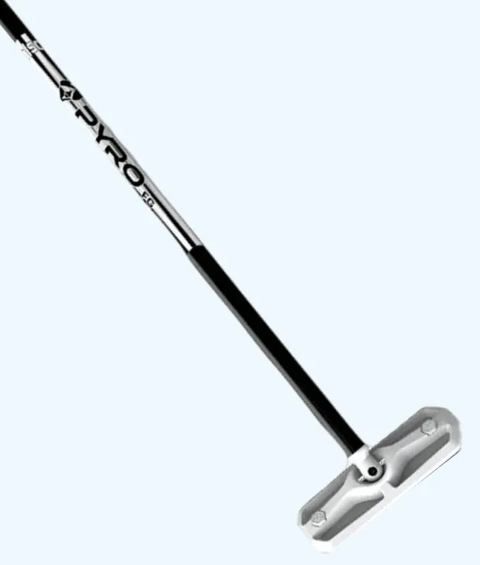 Rookie Bundle - Men's Left Hand - Black Fiberglass Broom -  Black Voltaje Shoes - Choice of Pad Colour