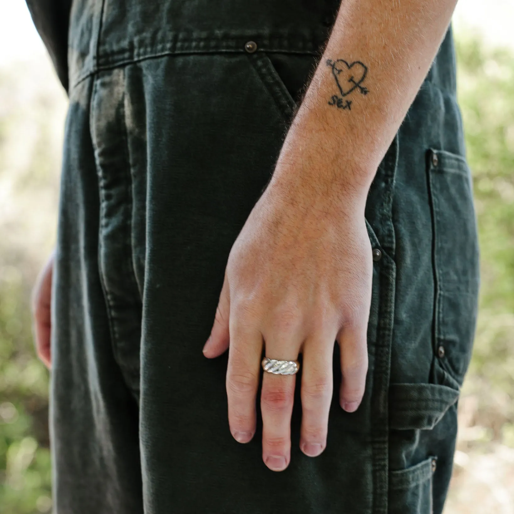 Rope Band Ring, 9mm