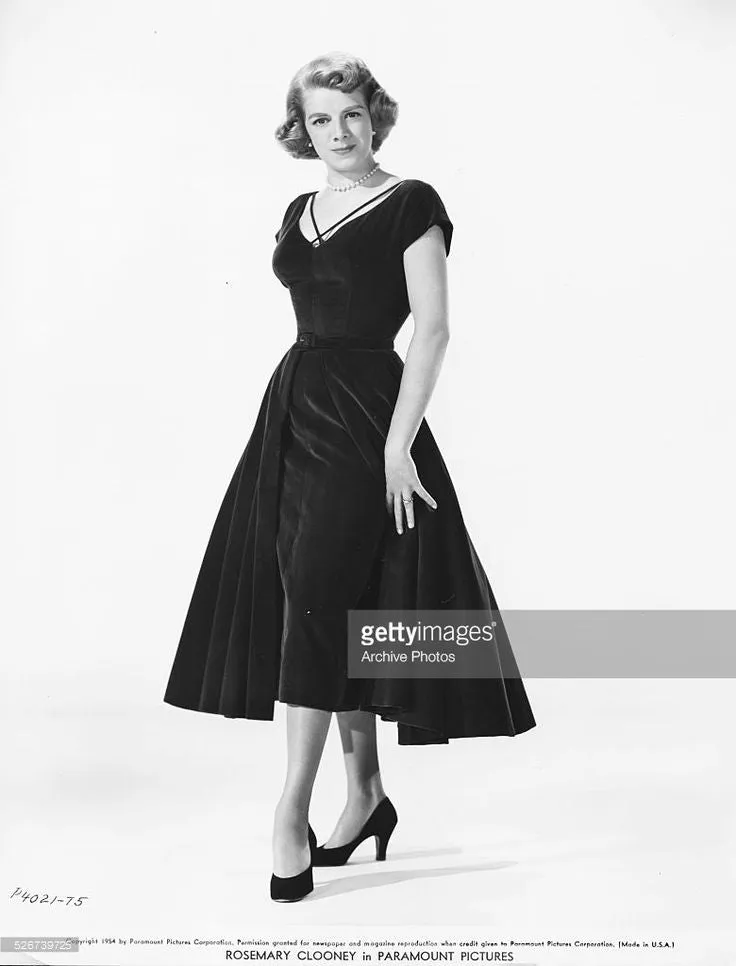 Rosemary Clooney as Betty Haynes Green Velvet Vintage Dress from White Christmas Dress