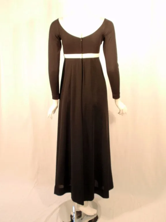 RUDI GERNREICH Vintage Gold and Silver Lurex Knit Maxi Dress