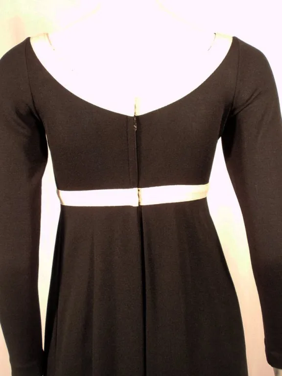 RUDI GERNREICH Vintage Gold and Silver Lurex Knit Maxi Dress