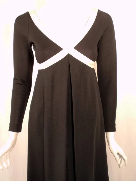 RUDI GERNREICH Vintage Gold and Silver Lurex Knit Maxi Dress