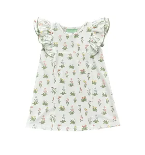 Sage & Lilly Vintage Floral Ruffle Sleeve Dress