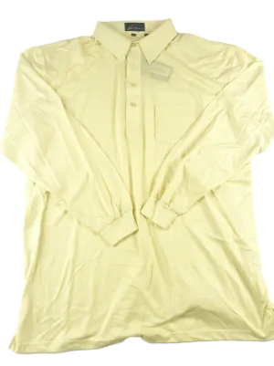 Sahara  Mens  Yellow  Long Sleeve Polo
