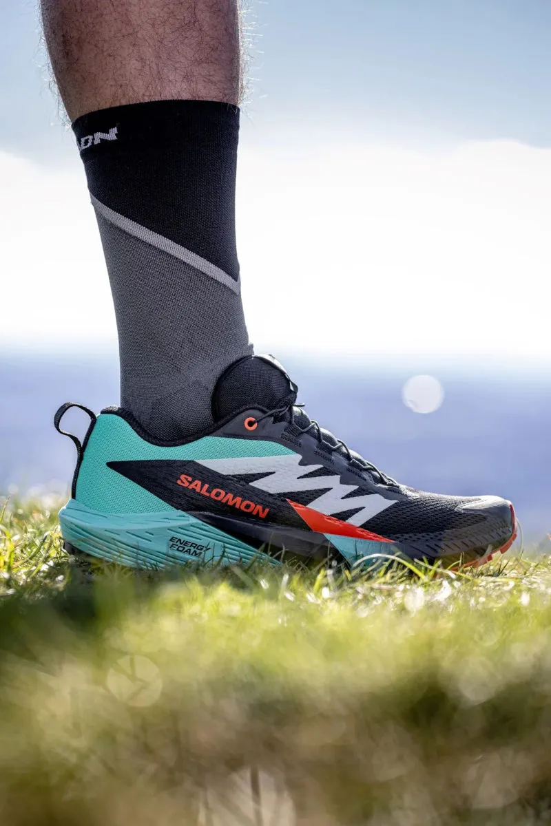 Salomon - Sense Ride 5 - Black/Bay/Cherry Tomato - Men's