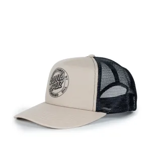 Santa Cruz Mfg Dot Trucker Cap Natural