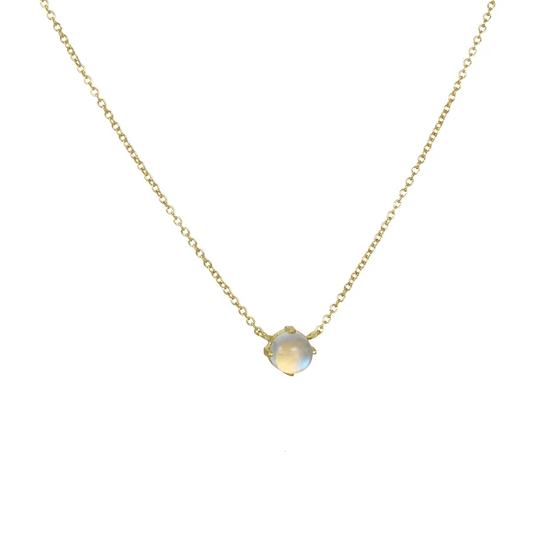 Satomi Kawakita - Stationed Rainbow Moonstone Necklace