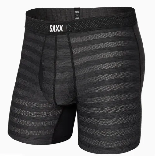 Saxx DropTemp Cool Mesh BB Fly - Black Heather