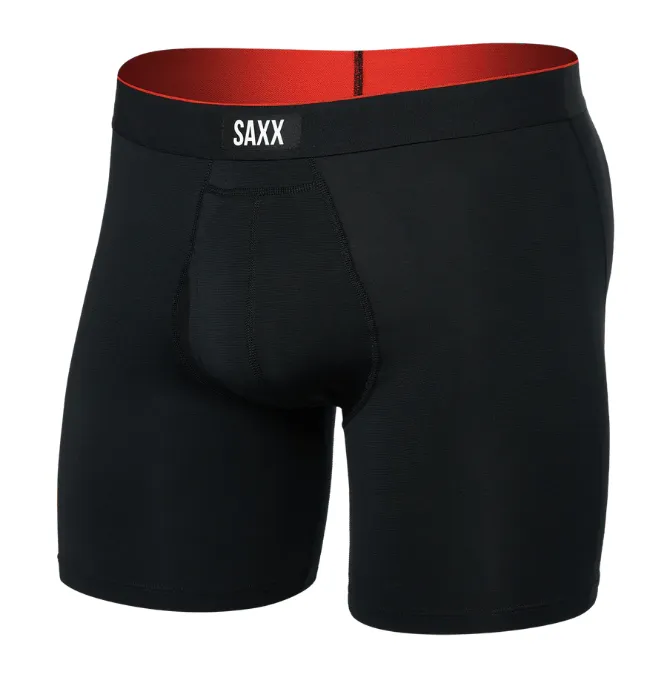 Saxx Multi-Sport Mesh Boxer Brief Fly - Black