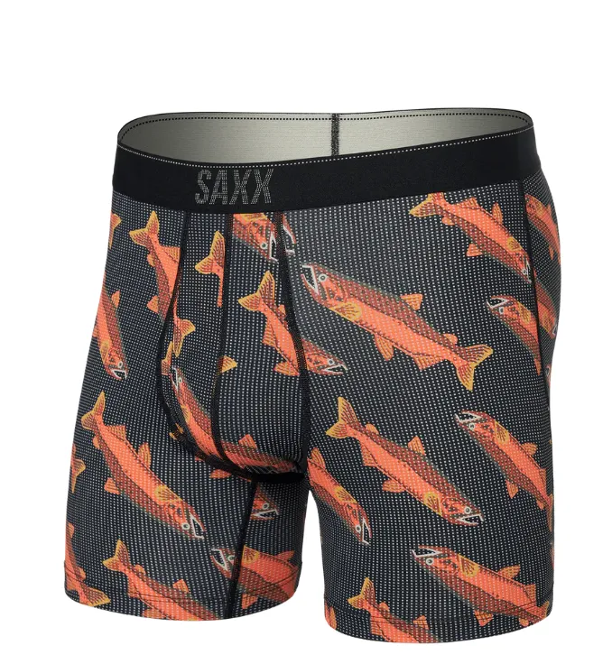 Saxx Quest QDM Boxer Brief Fly - Coho-Black