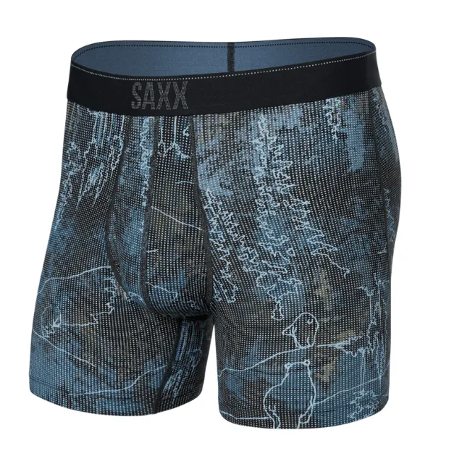 Saxx Quest QDM Boxer Brief Fly - Smokey Mountains Multi