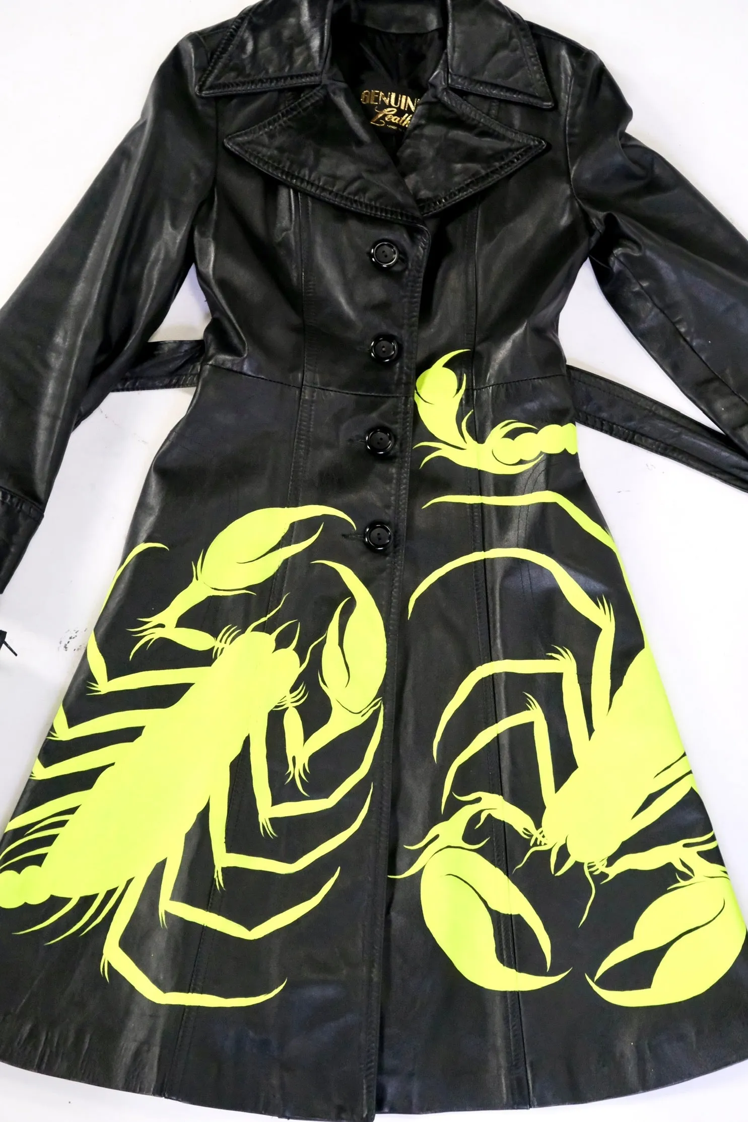 Scorpion Leather Trench Coat