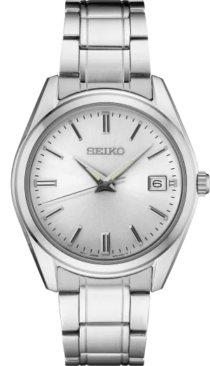 SEIKO Men's Classic Silver Tone Watch SUR307