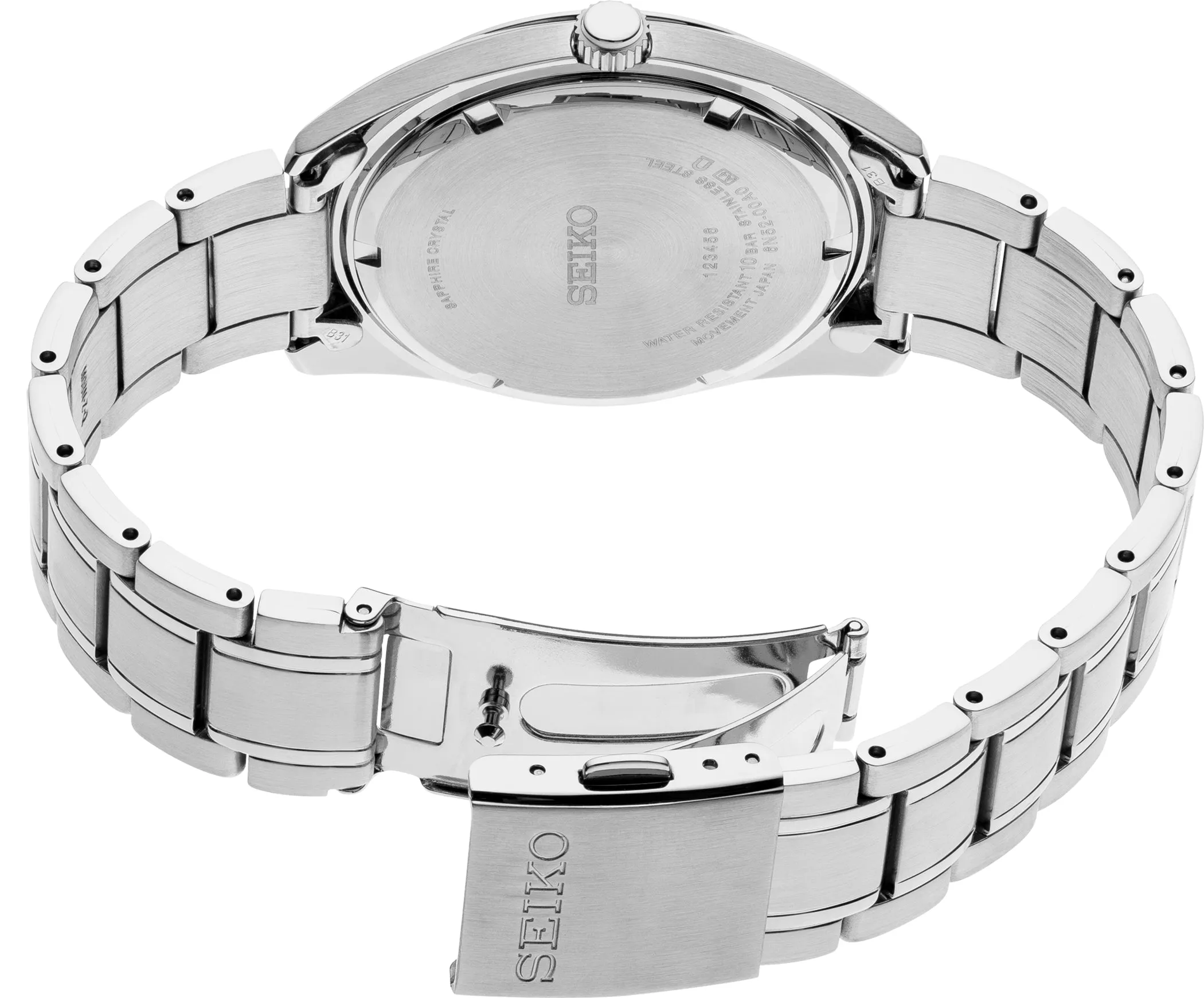 SEIKO Men's Classic Silver Tone Watch SUR307