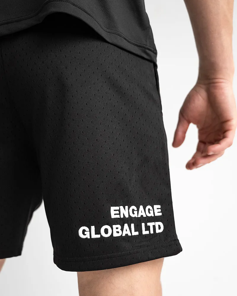 Set The Standard Mesh Shorts (Black)