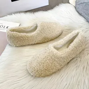 Sheepskin moccasins