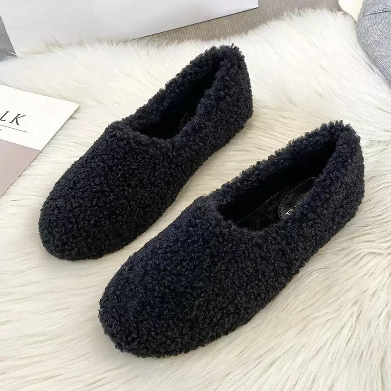 Sheepskin moccasins