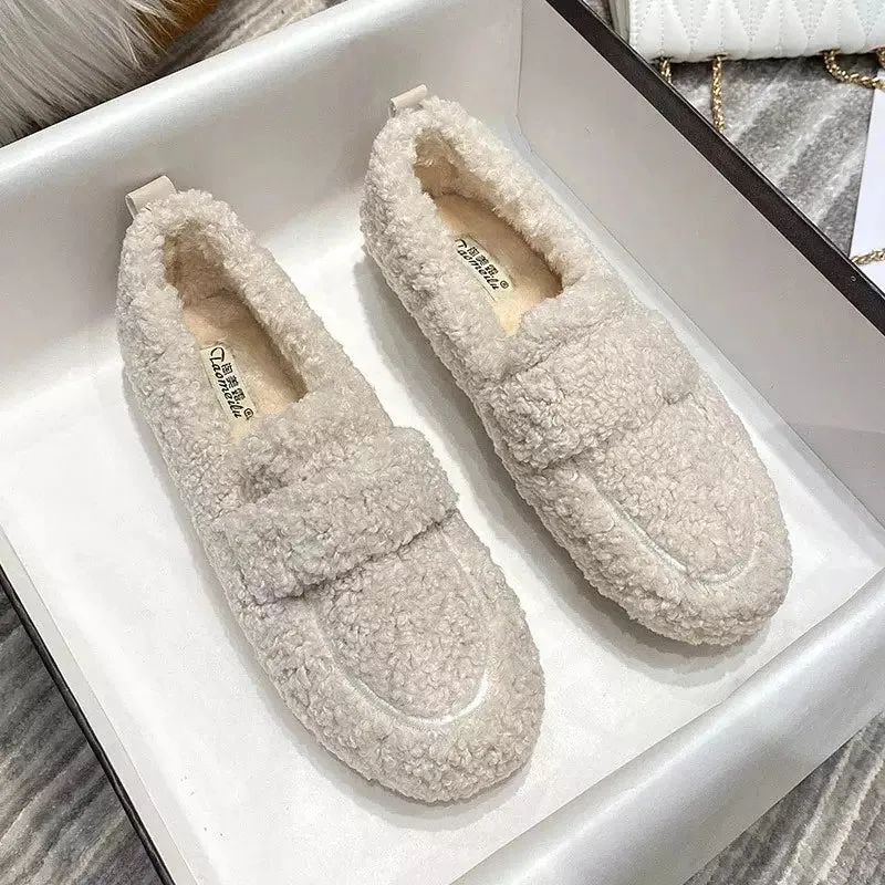 Sheepskin moccasins