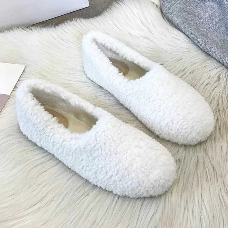 Sheepskin moccasins