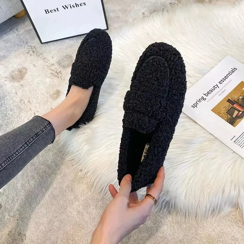 Sheepskin moccasins