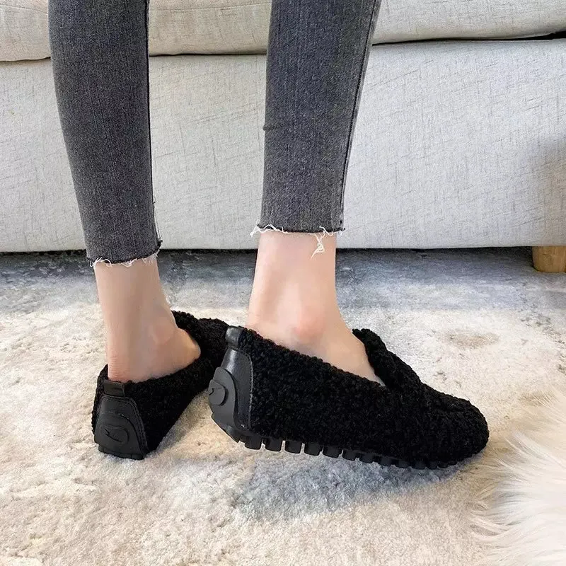 Sheepskin moccasins