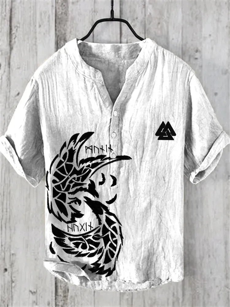 Shirt casual fish pattern Hawaiian style printed shirts men's tops