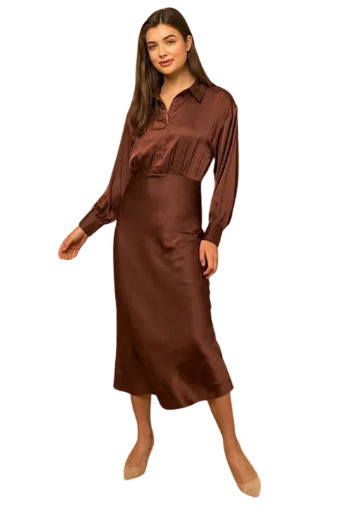 Shirt Top Midi Dress