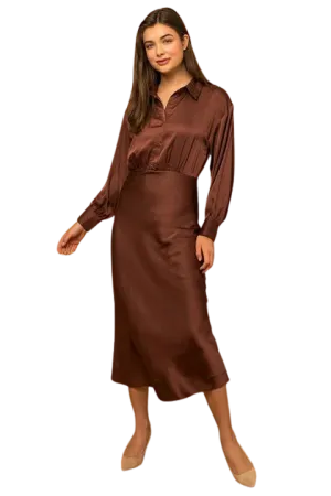 Shirt Top Midi Dress