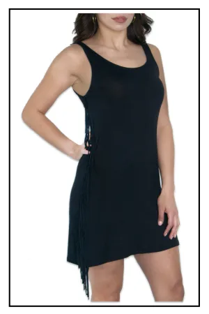 Side Fringe Tunic Dress