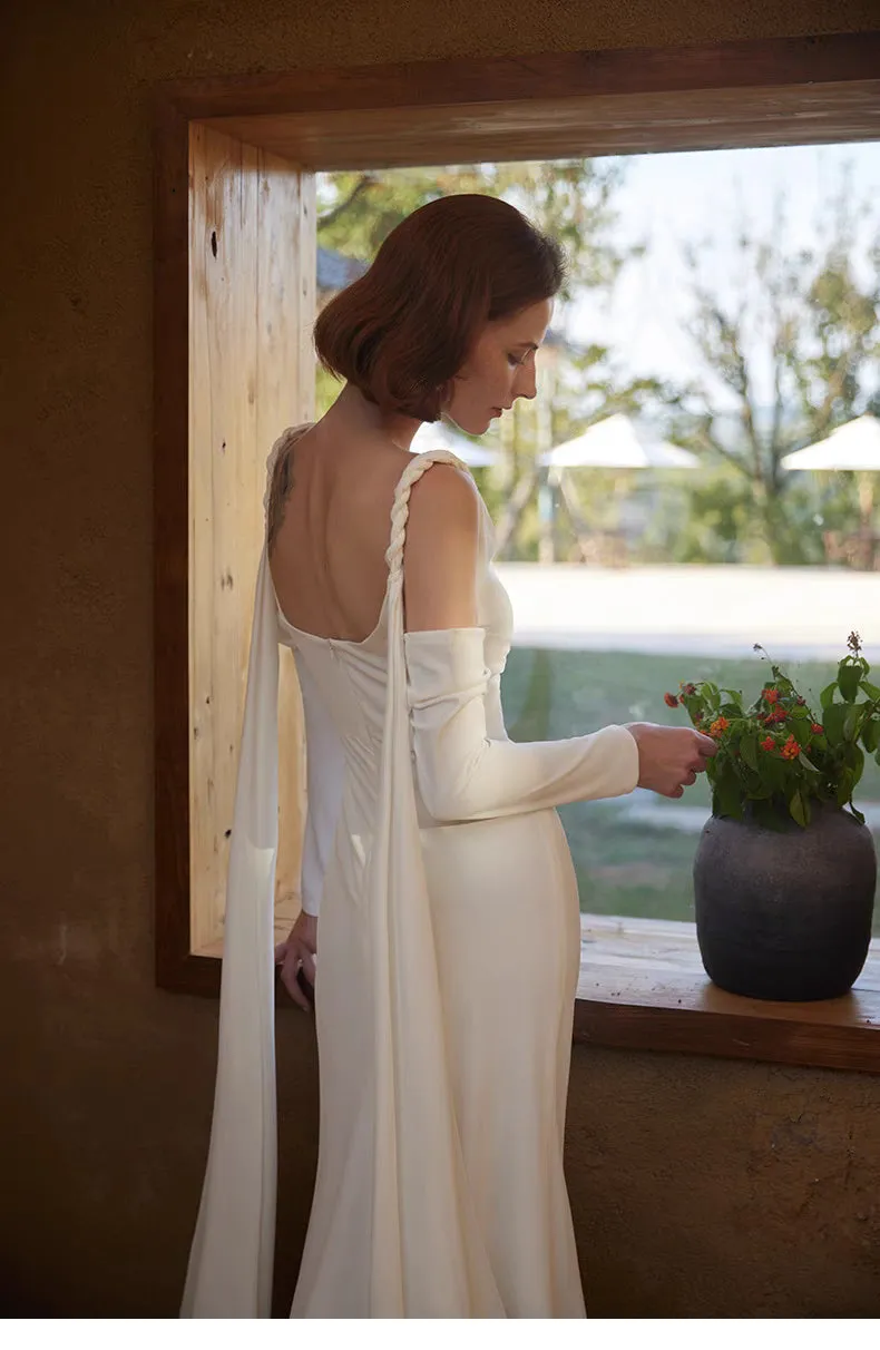 Simple Informal Vintage Wedding Dress